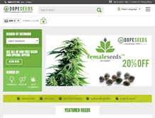 Tablet Screenshot of dope-seeds.com